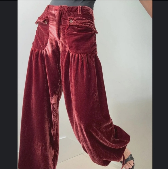 Free People Pants - Free People velvet Lotus pants